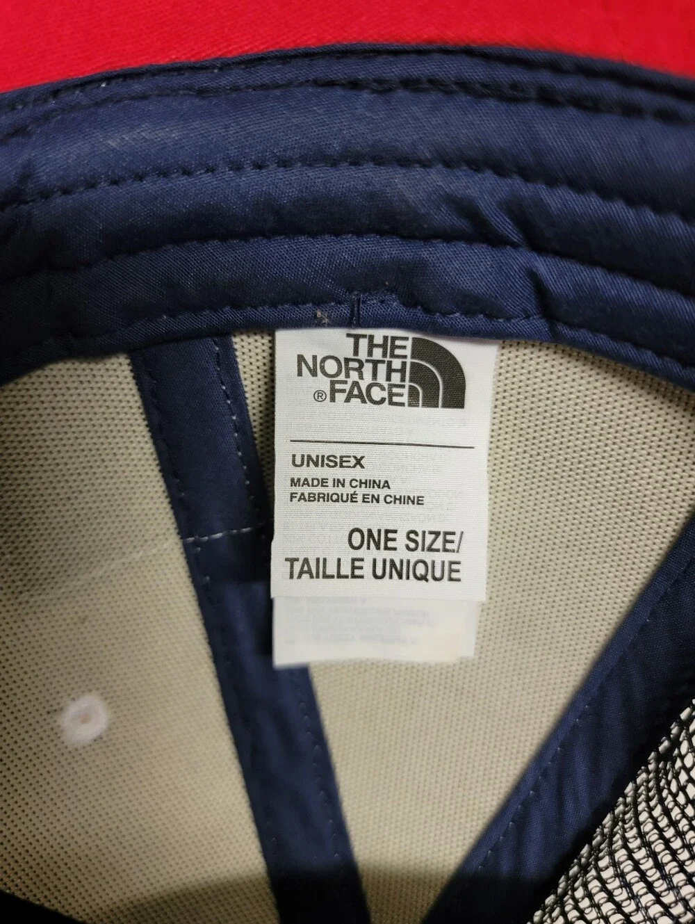 NWOT The North Face Trucker Hat with American Flag Patch
